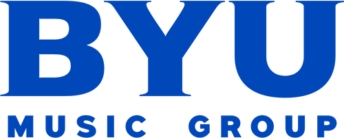 BYU Music Group logo with blue text