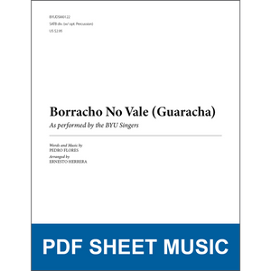 Borracho No Vale (Guaracha) (Arr. by Ernesto Herrera - SATB with Optional Percussion) [PDF Sheet Music]