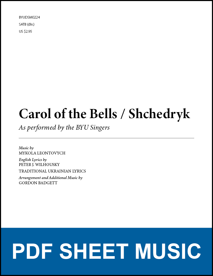 Carol of the Bells / Shchedryk (Arr. by Gordon Badgett - SATB A Cappella) [PDF Sheet Music]