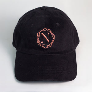 BYU Noteworthy Black Hat with Pink 'N' Logo