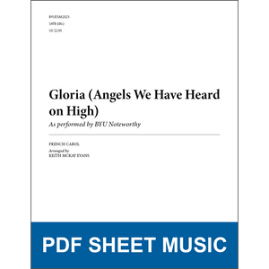 Gloria (Angels We Have Heard on High) (Arr. by Keith McKay Evans - SATB A Cappella) [PDF Sheet Music]