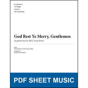 God Rest Ye Merry, Gentlemen (Arr. by McKay Crockett - TTBB A Cappella) [PDF Sheet Music]
