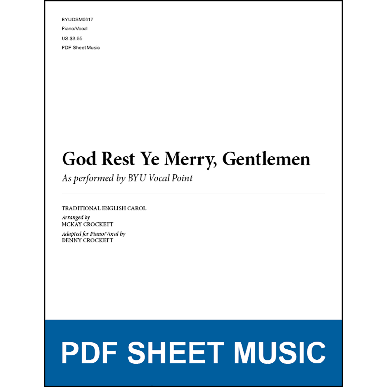 God Rest Ye Merry, Gentlemen (Piano/Vocal) [PDF Sheet Music]