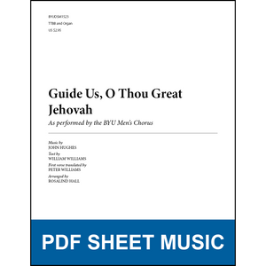Guide Us, O Thou Great Jehovah (Arr. by Rosalind Hall - TTBB and Organ) [PDF Sheet Music]