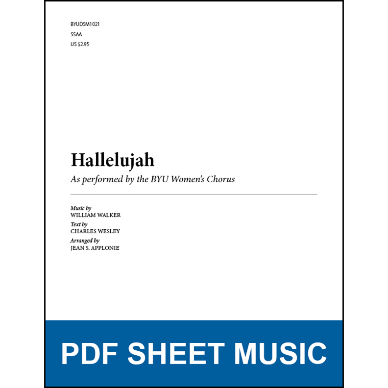Hallelujah (Arr. by Jean S. Applonie - SSAA A Cappella) [PDF Sheet Music]