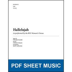 Hallelujah (Arr. by Jean S. Applonie - SSAA A Cappella) [PDF Sheet Music]