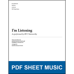 I'm Listening (Arr. by Keith McKay Evans - SSAA A Cappella) [PDF Sheet Music]