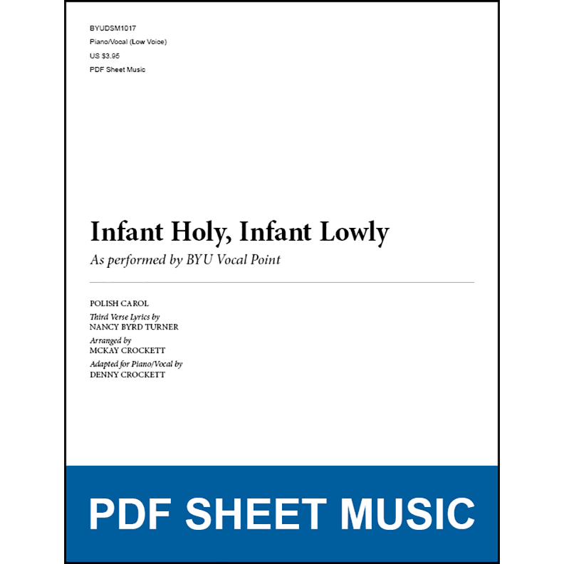 Infant Holy, Infant Lowly (Piano/Vocal - Low Voice) [PDF Sheet Music]