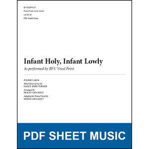 Infant Holy, Infant Lowly (Piano/Vocal - Low Voice) [PDF Sheet Music]