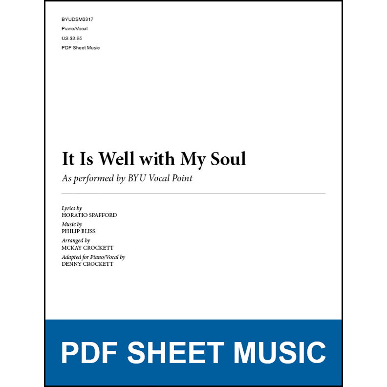 It Is Well with My Soul (Piano/Vocal) [PDF Sheet Music]
