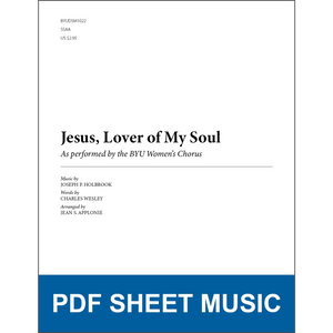Jesus, Lover of My Soul (Arr. by Jean S. Applonie - SSAA A Cappella) [PDF Sheet Music]