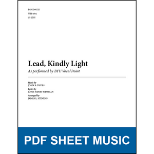 Lead, Kindly Light (Arr. by James L. Stevens - TTBB A Cappella) [PDF Sheet Music]