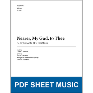 Nearer, My God, to Thee (Arr. by James L. Stevens - SATB A Cappella) [PDF Sheet Music]
