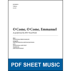 O Come, O Come, Emmanuel (Arr. by Trevor Johnson and Keith McKay Evans - TTBB A Cappella) [PDF Sheet Music]