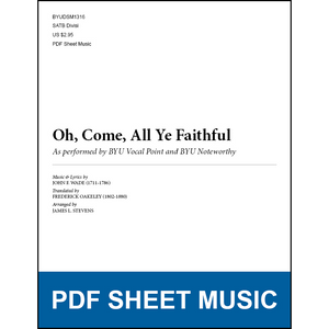 Oh, Come, All Ye Faithful (Arr. by James L. Stevens - SATB A Cappella) [PDF Sheet Music]