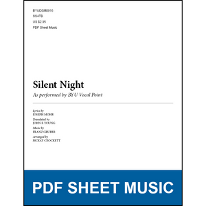 Silent Night (Arr. by McKay Crockett - SATB A Cappella) [PDF Sheet Music]
