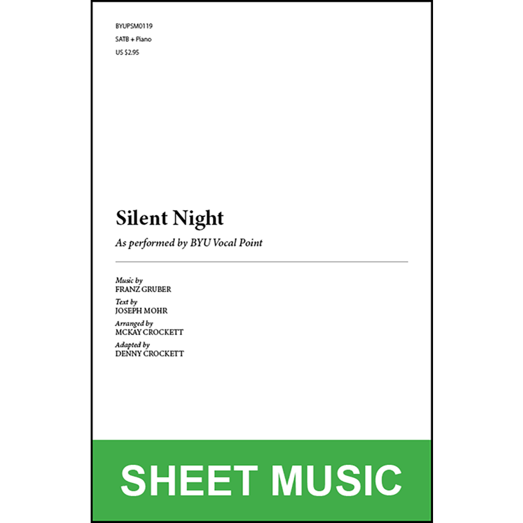 Silent Night (Arr. by McKay Crockett - SATB and Piano) [Physical Sheet Music]