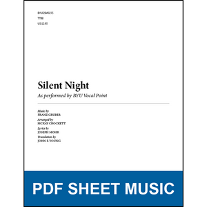 Silent Night (Arr. by McKay Crockett - TTBB A Cappella) [PDF Sheet Music]