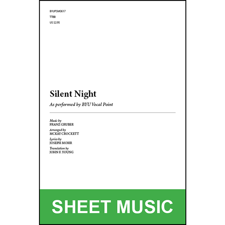 Silent Night (Arr. by McKay Crockett - TTBB A Cappella) [Physical Sheet Music]