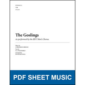 The Goslings (Arr. by Rosalind Hall - TTBB) [PDF Sheet Music]