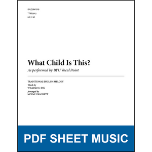 What Child Is This (Arr. by McKay Crockett) - TTBB A Cappella [PDF Sheet Music]